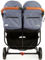 Прогулянкова коляска для двійні Valco Baby Snap Duo Trend Denim, з народження до 40 кг, тканина Tailormade